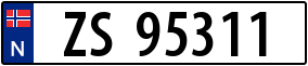 Truck License Plate